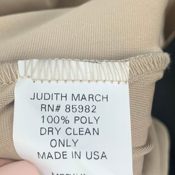 Judith March Arabian Nights Pants Medium Black Floral High Waist Flared Pull On - Picture 9 of 9